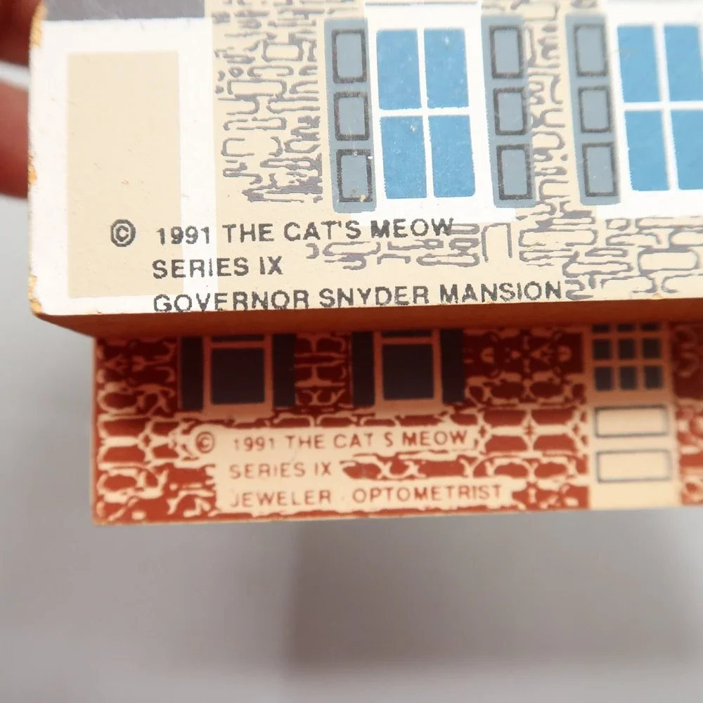 The Cat's Meow Lot Of Wooden Houses 80s 90s Cottage Core Vintage School Book str